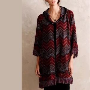 Anthropologie Coat Hei Hei Poncho Cape Boho